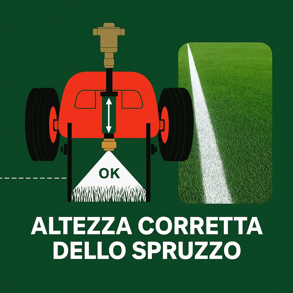La corretta altezza della pistola di spruzzo: la base di una linea perfetta